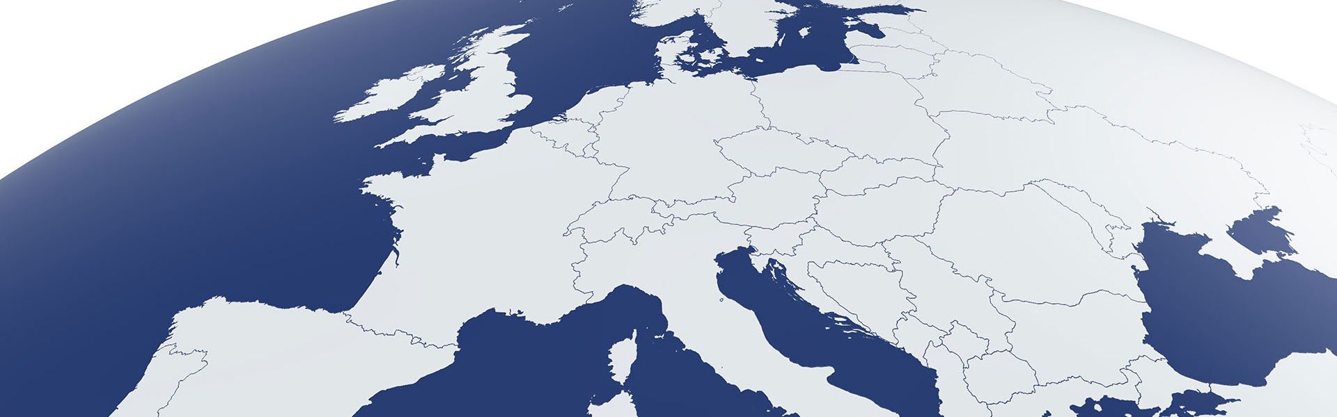 Globe showing Europe