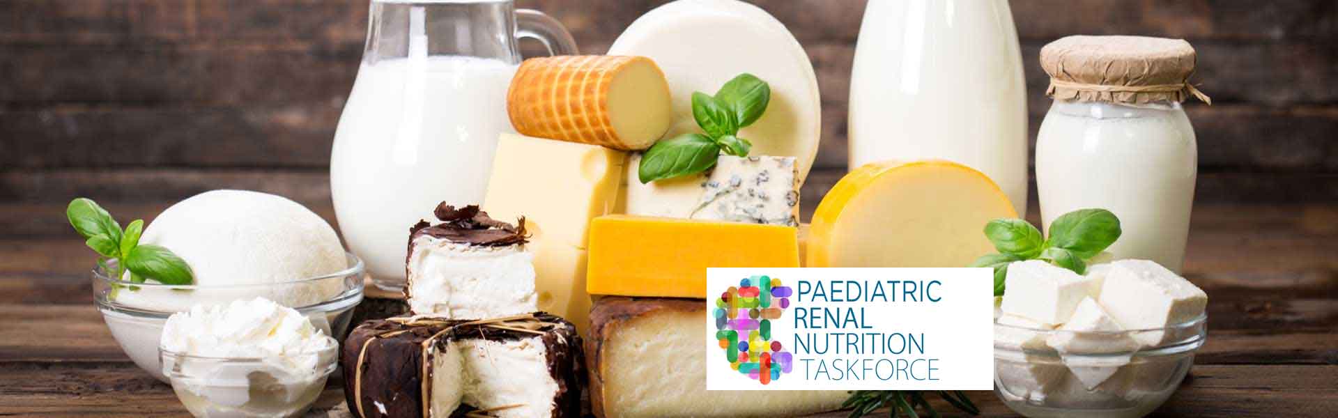 Milk, cream and various cheeses