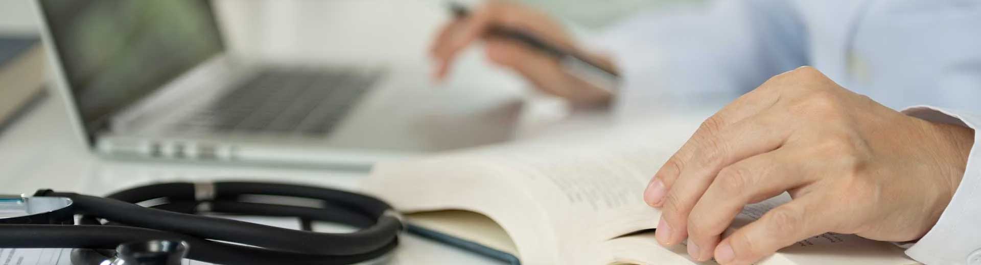Doctor on a laptop
