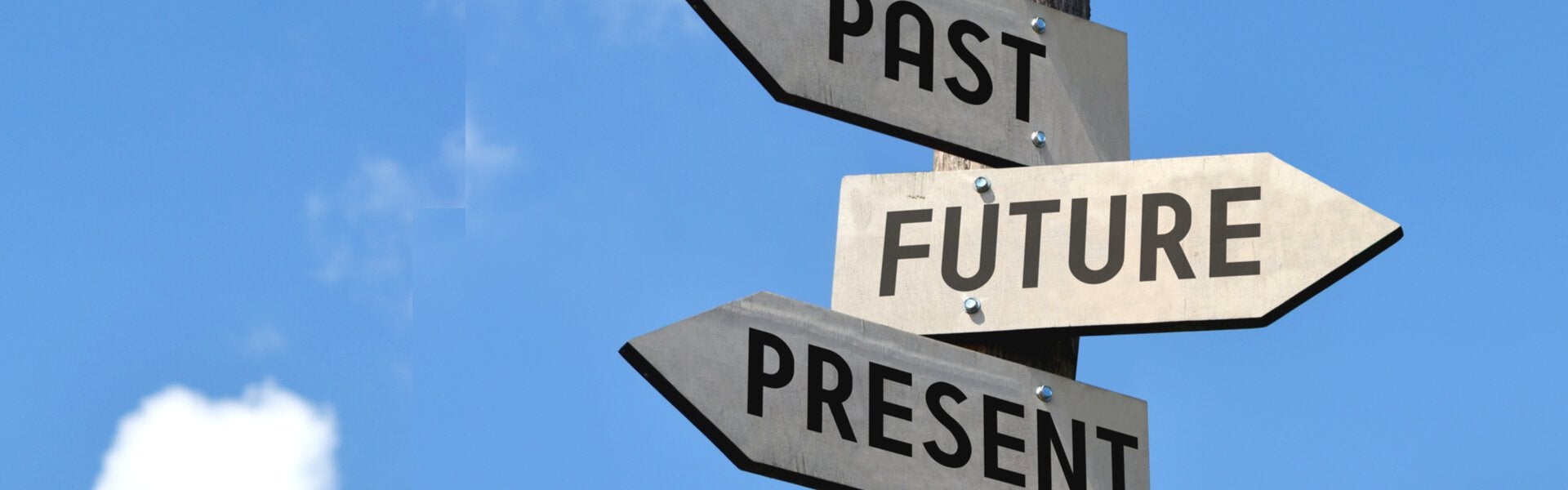 Past Present Future signpost