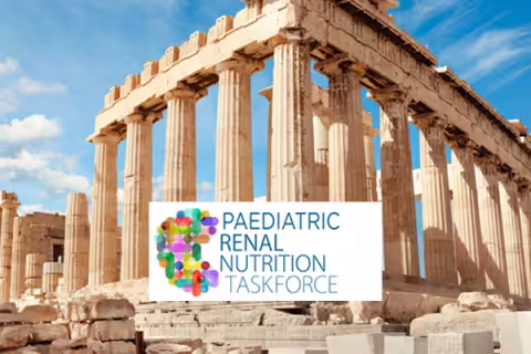 Acropolis of Athens with Paediatric Renal Nutrition Taskforce logo